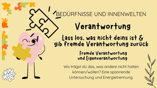Fremde Verantwortung zurückgeben | Energietrennung vollziehen [1h 17min]